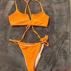 SHEIN Orange Bikini Set